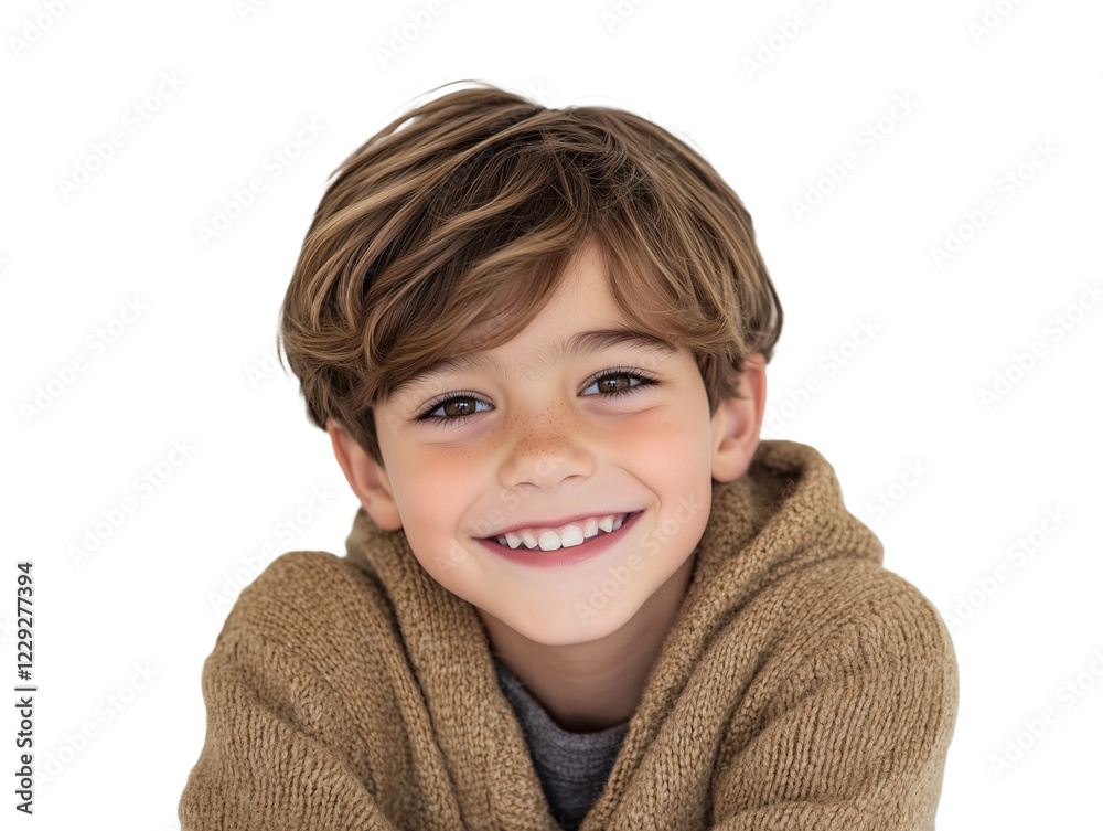 portrait of Young smiling boy on a transparent background portrait of Young smiling boy on a transparent background