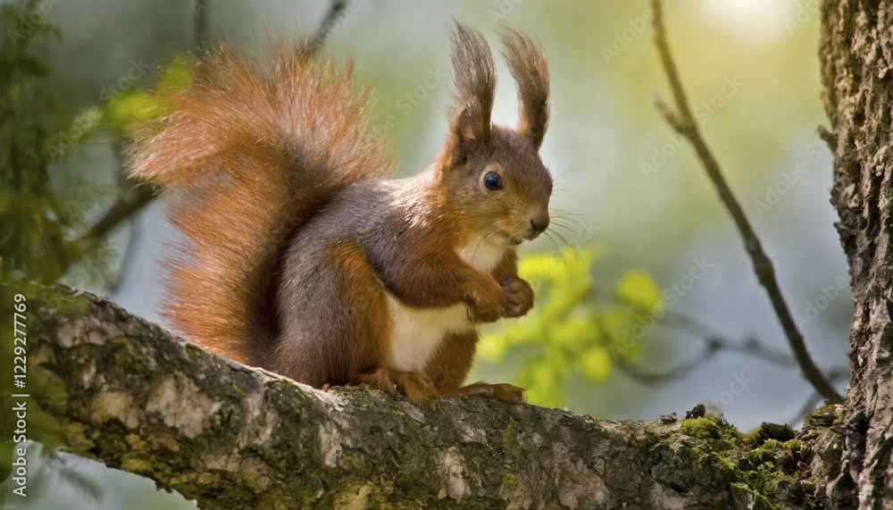 AI generated, animal, animals, mammal, mammals, biotope, habitat, a, single animal, foraging, wildlife, eurasian red squirrel (Sciurus vulgaris) AI generated, animal, animals, mammal, mammals, biotope, habitat, a, single animal, foraging, wildlife, eurasian red squirrel (Sciurus vulgaris)