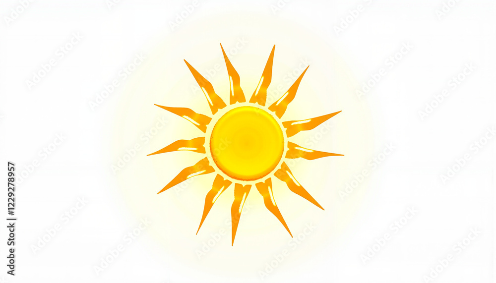 Sun graphic with rays Sun graphic with rays