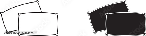 Pillow icon vector. Pillow sign and symbol
