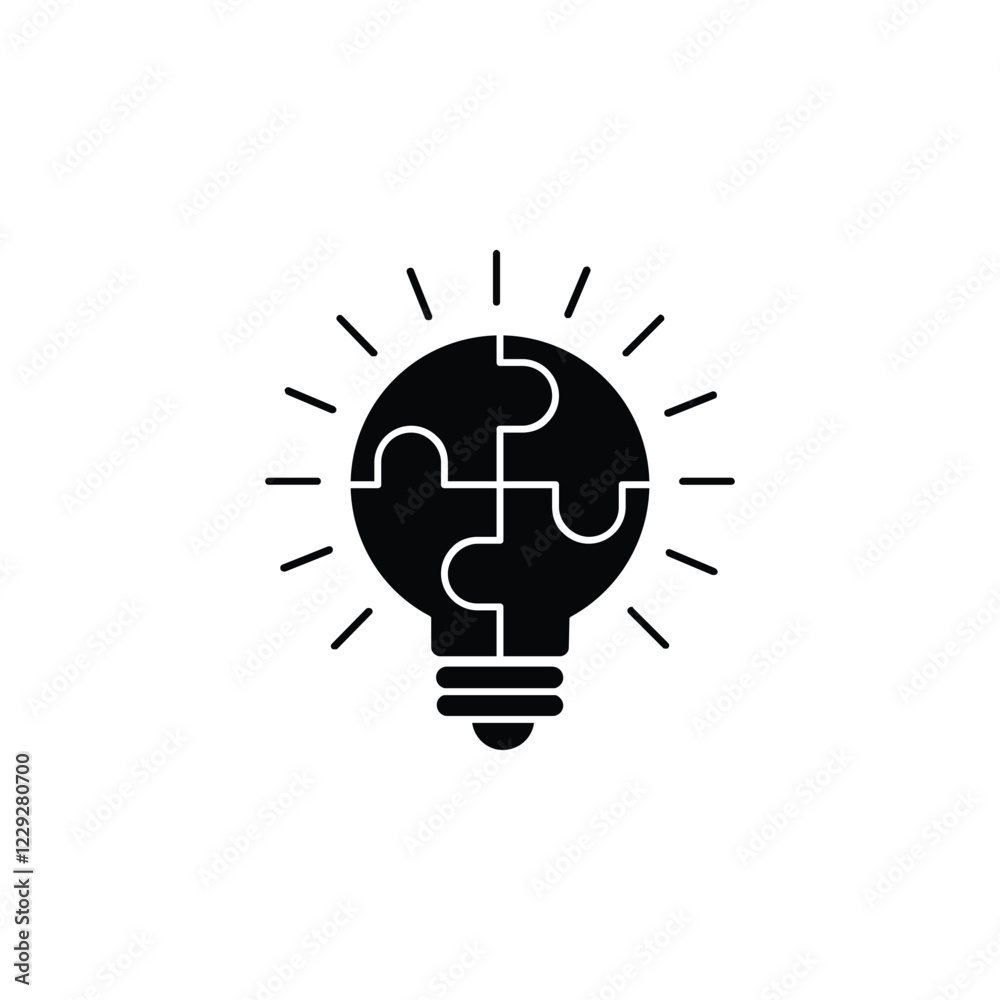 black and white problem solver icon black and white problem solver icon