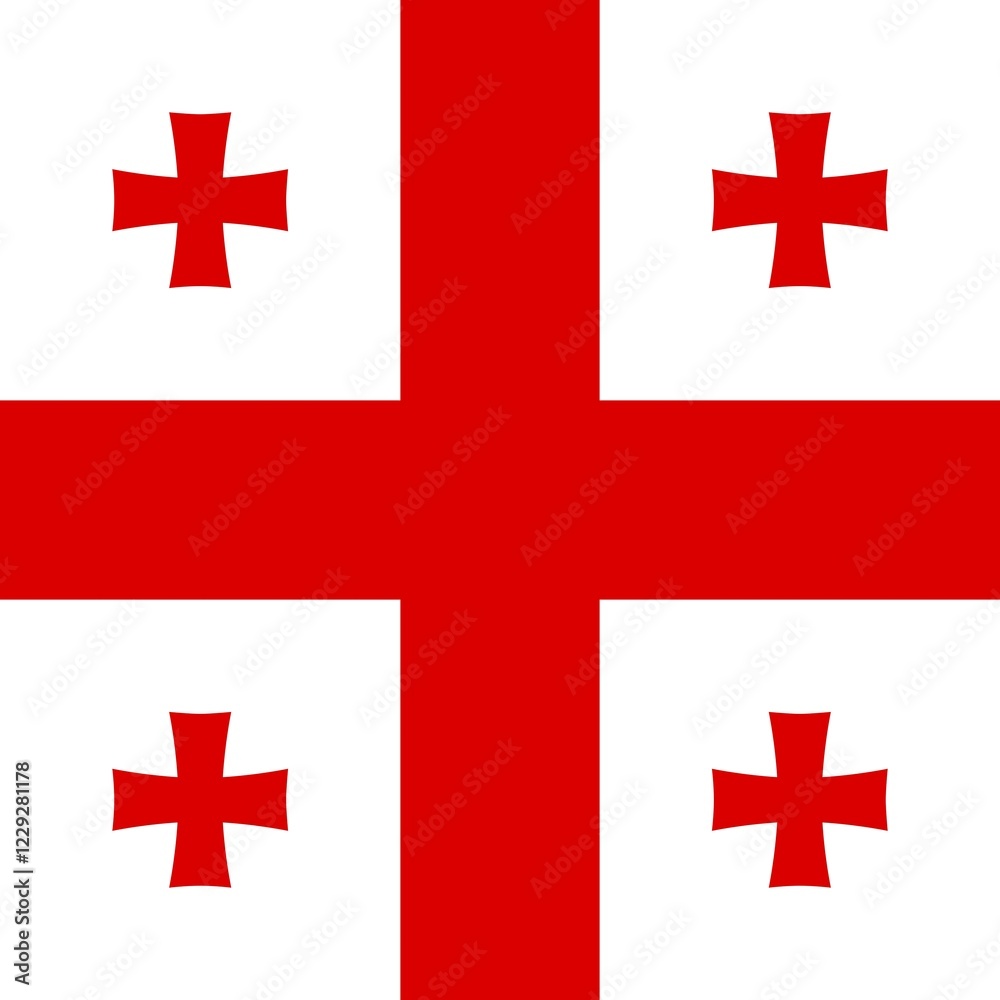 Official national flag of Georgia Official national flag of Georgia