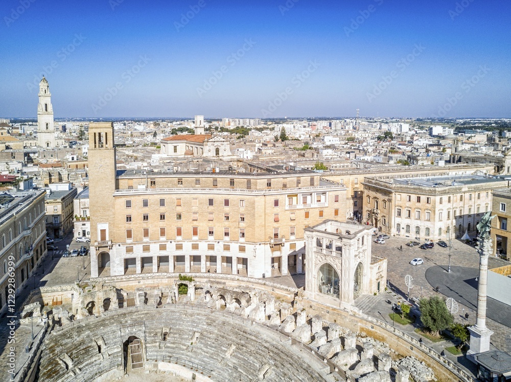 Fototapeta premium Historic city center of Lecce in Puglia, Italy, Europe