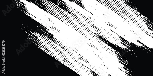 Dots halftone white and blue color pattern gradient grunge texture background.