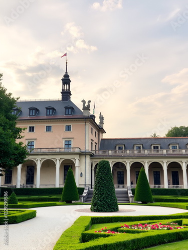 sassuolo city of modena ducal palace with gardens summer residence duke of este photo