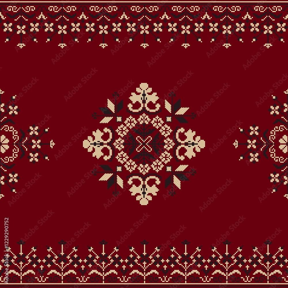 Traditional Polish embroidery vector pattern Traditional Polish embroidery vector pattern
