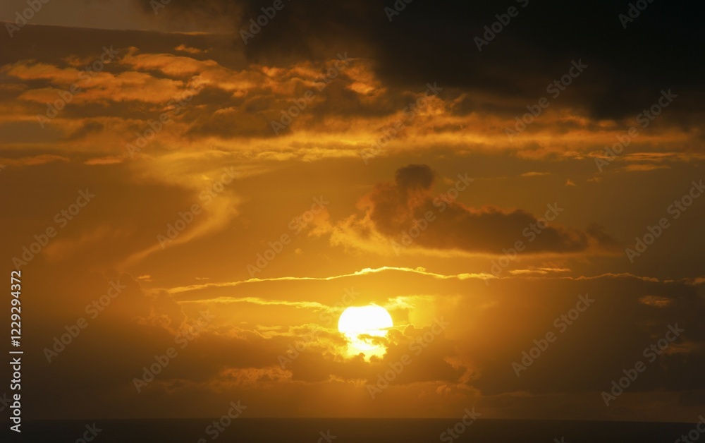 Obraz premium Sunset, Scotland, Great Britain