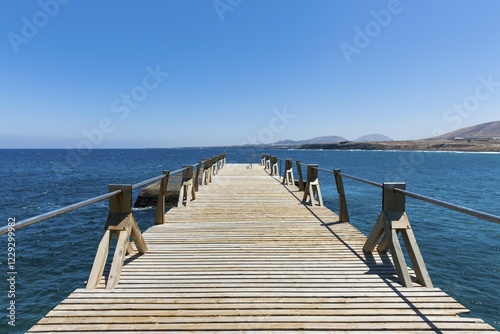 Fishing village near Arrieta, Punta de la Vela, Lanzarote, Canary Islands, Spain, Europe photo