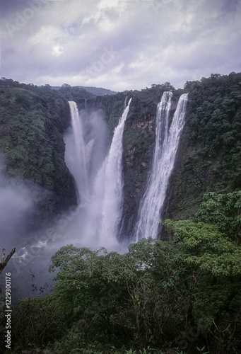Jog falls, karnataka highest waterfall in india (292 meter), India, Asia