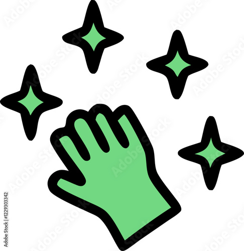 home cleaning tools vector image svg icon
