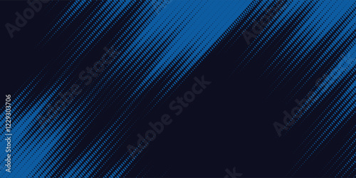 Modern abstract blue background with glowing geometric lines. Blue gradient hexagon shape design.
