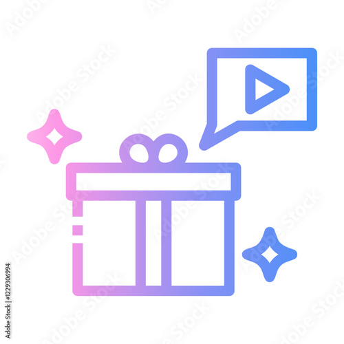 giveaway Line Gradient Icon