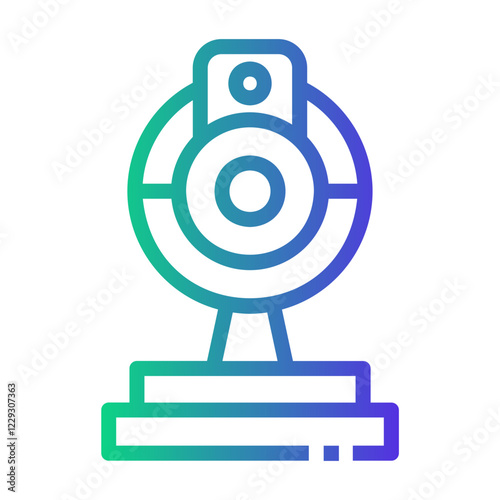 webcam Line Gradient Icon