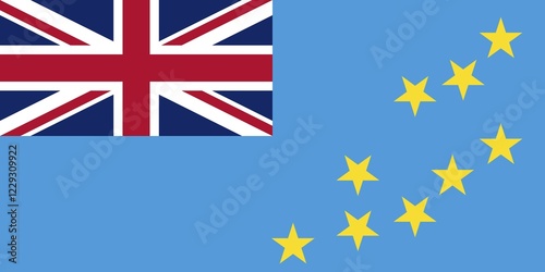 Free Download National flag of Tuvalu, an island state in the Pacific Ocean - GFXLoad