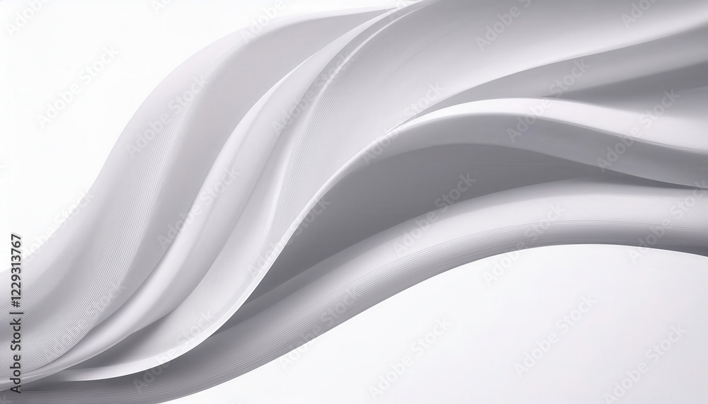 Fototapeta premium Joyful firefly dancing under a big, dramatic white ribbon billowing in the wind