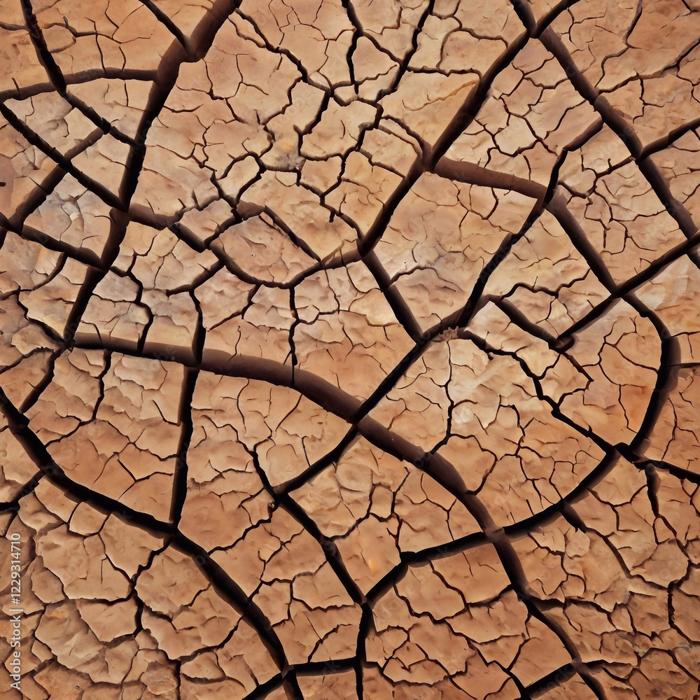 Abstract patterns of cracks in clay terrain, nature background of arid land Abstract patterns of cracks in clay terrain, nature background of arid land