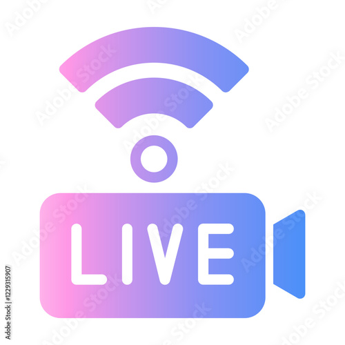 live streaming Gradient icon