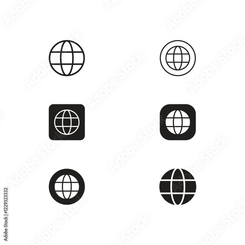 set of  web design icons  vector illustration  for business card flyer design 