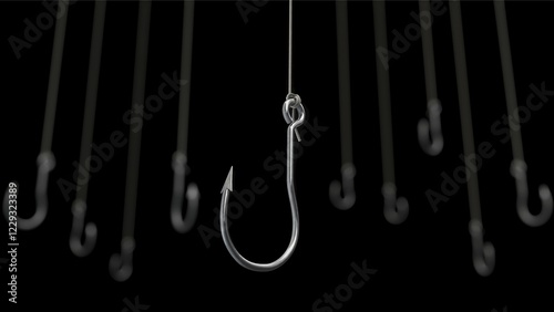 Symbolic image on the subject of recruiting, personnel recruitment, baiting, pishing, etc