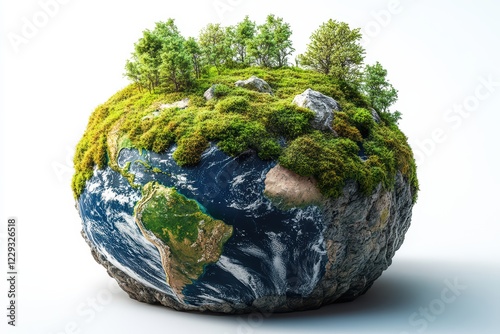 green earth with grass