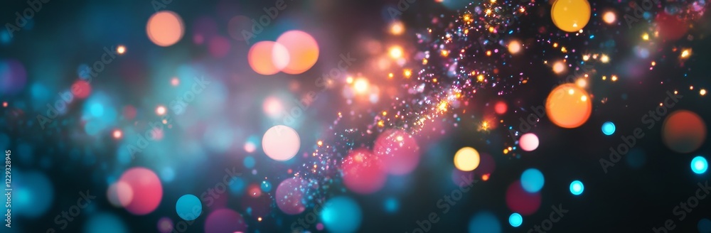 A euphoric background with sparkling lights and bokeh, perfect for festive events or celebration designs. A euphoric background with sparkling lights and bokeh, perfect for festive events or celebration designs.