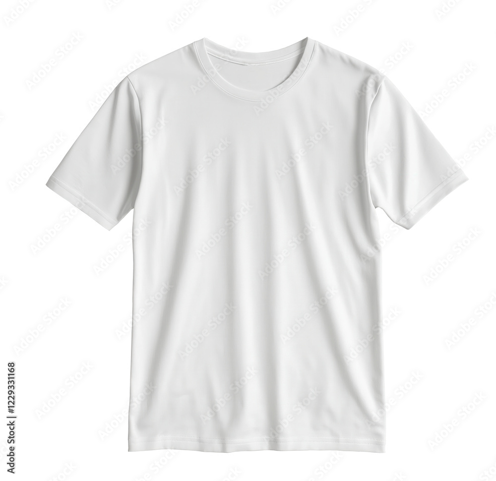 Plain white t-shirt on transparent background Plain white t-shirt on transparent background