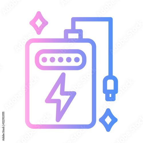 powerbank Line Gradient Icon
