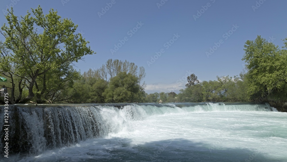 Fototapeta premium Büyük Şelale or Big Manavgat Waterfall on the Manavgat River, near Manavgat, Antalya Province, Turkey, Asia