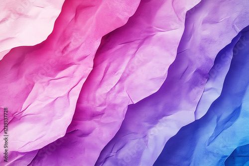 Wallpaper Mural Crumpled paper texture creating colorful gradient background Torontodigital.ca