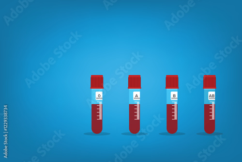 Blood medical test tubes icon. Blood donation concept	