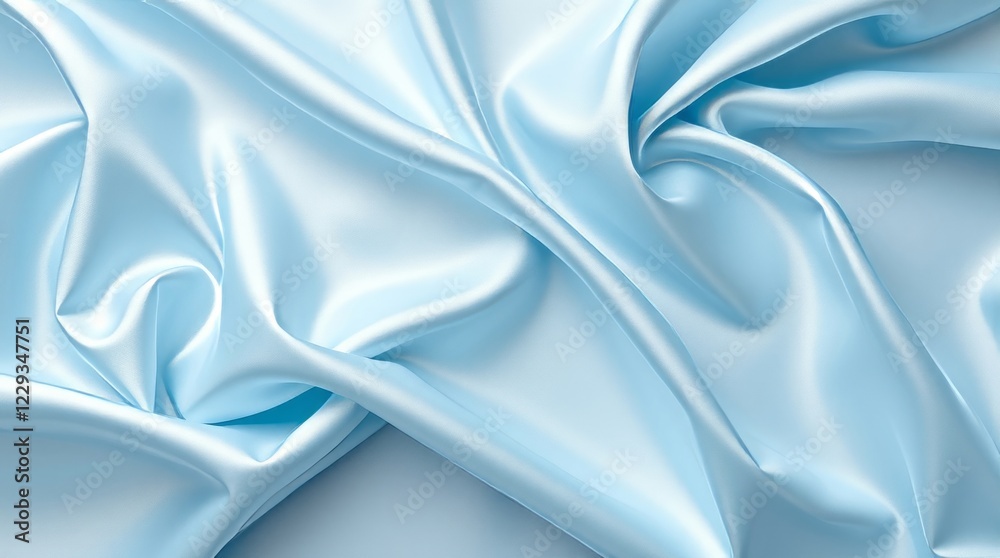 Obraz premium Light Blue Silk Drape.