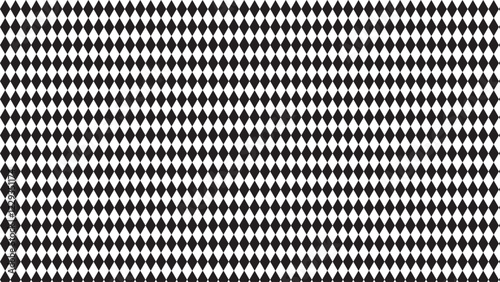 an endless black and white diamond pattern arranged in a symmetrical grid, creating an interesting optical illusion.