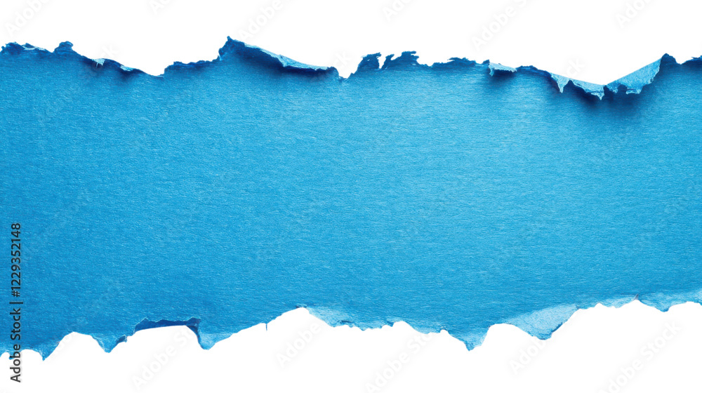 Torn horizontal piece of light blue paper with transparent background revealing checkered pattern. Transparent background Torn horizontal piece of light blue paper with transparent background revealing checkered pattern. Transparent background