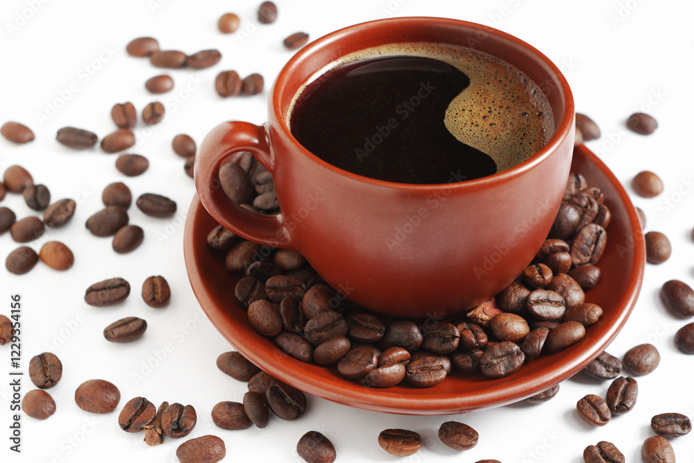Obraz premium Coffee and beans
