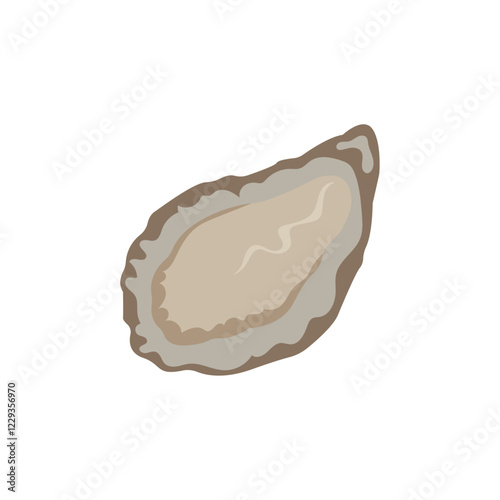 Oyster sea food vector symbol illustration 