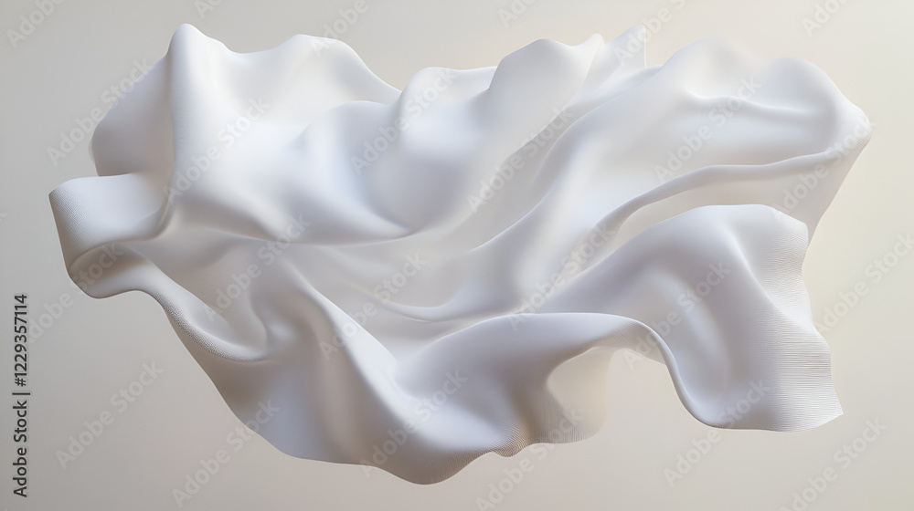 Obraz premium white fabric background.ai generative