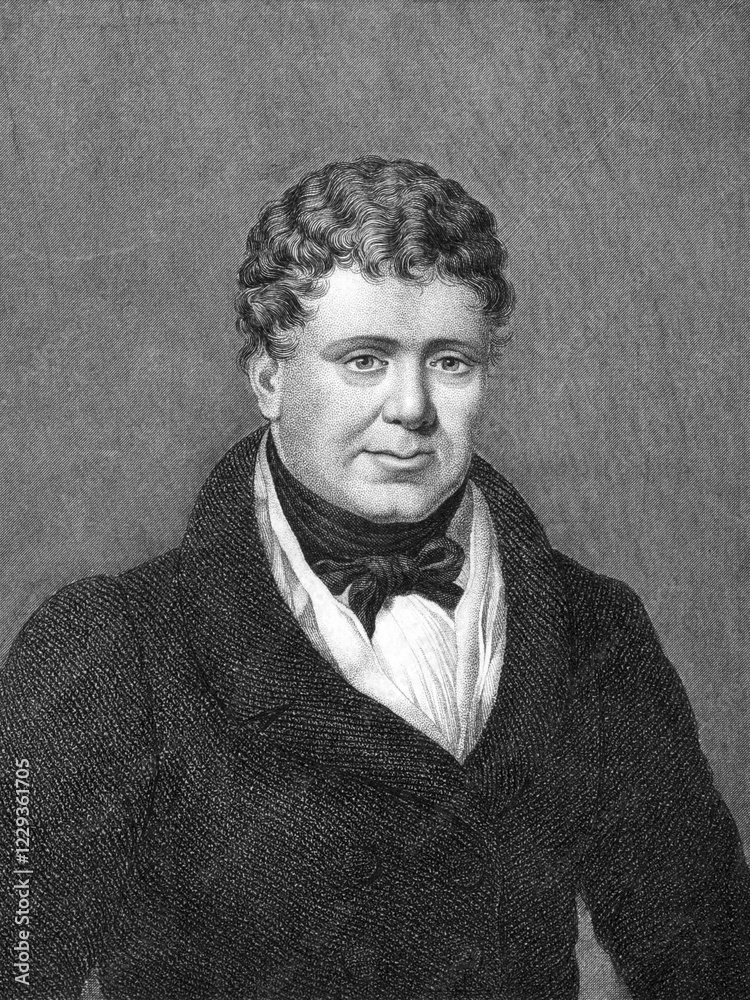 Daniel O'Connell (1775-1847) on engraving from 1859. Irish political leader. Engraved by C.Mayer and published in Meyers Konversations-Lexikon, Germany, 1859, Europe Daniel O'Connell (1775-1847) on engraving from 1859. Irish political leader. Engraved by C.Mayer and published in Meyers Konversations-Lexikon, Germany, 1859, Europe