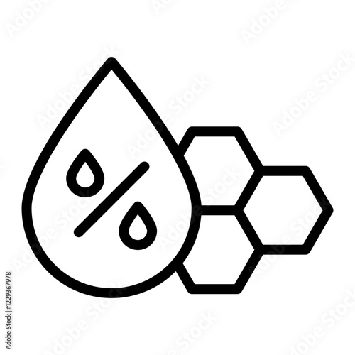 Saturated Fat Vector Line Icon Design