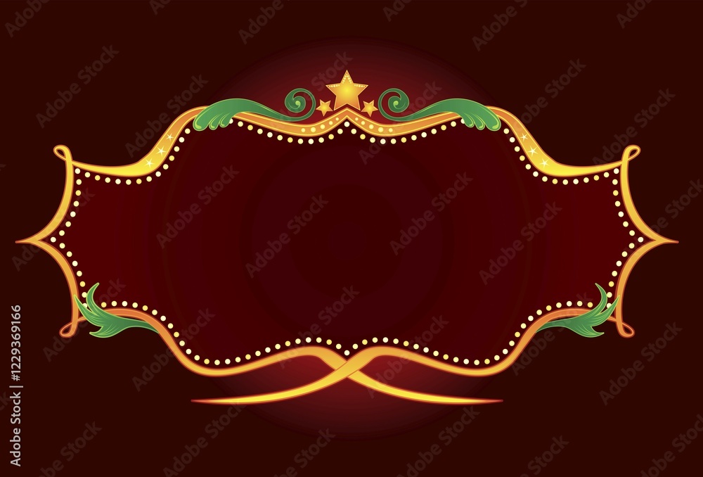 Blank shiny neon sign in retro style Blank shiny neon sign in retro style