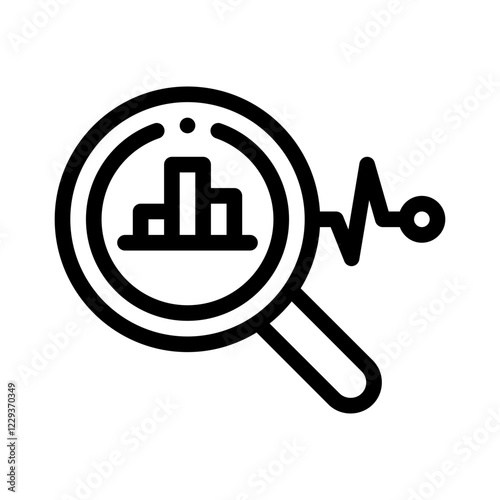 predictive analytics line icon