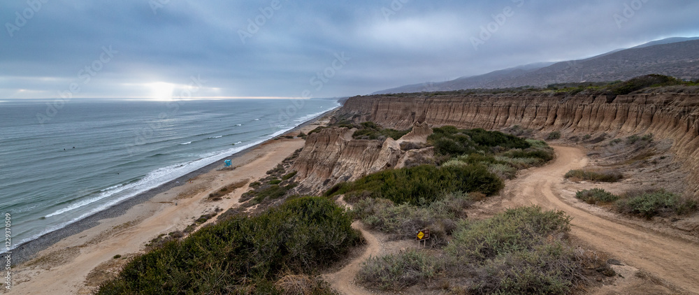 Bluffs overlooking California's Pacific Ocean