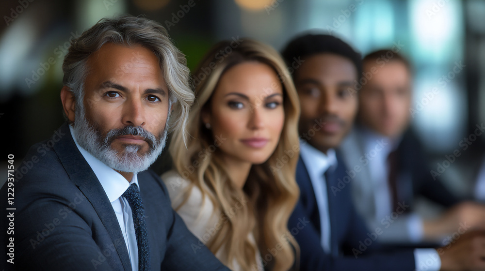 business professionals sharing innovative business ideas around a confere