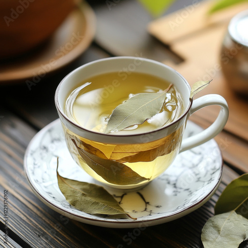 Boiled water from bay leaves 