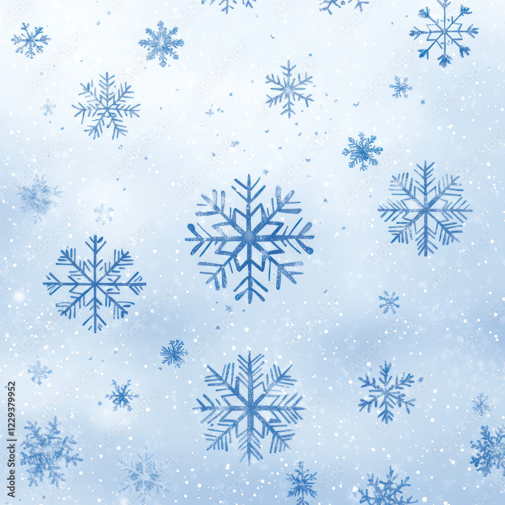 set of snowflakes set of snowflakes