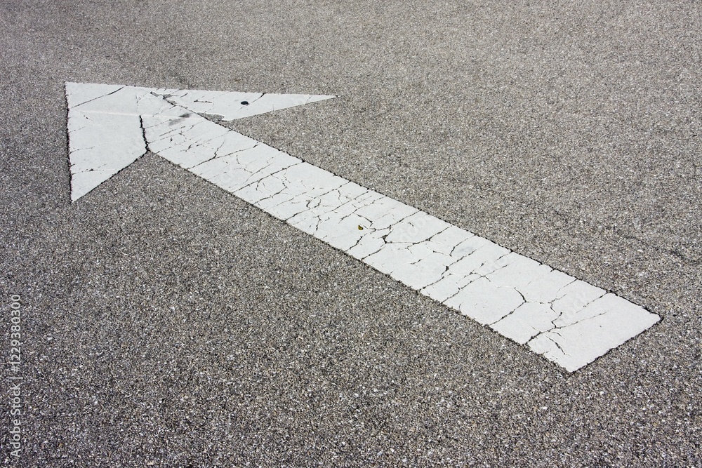 Fototapeta premium Arrow on a road