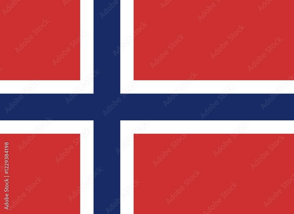Flag of Norway, Vector illustration Flag of Norway, Vector illustration