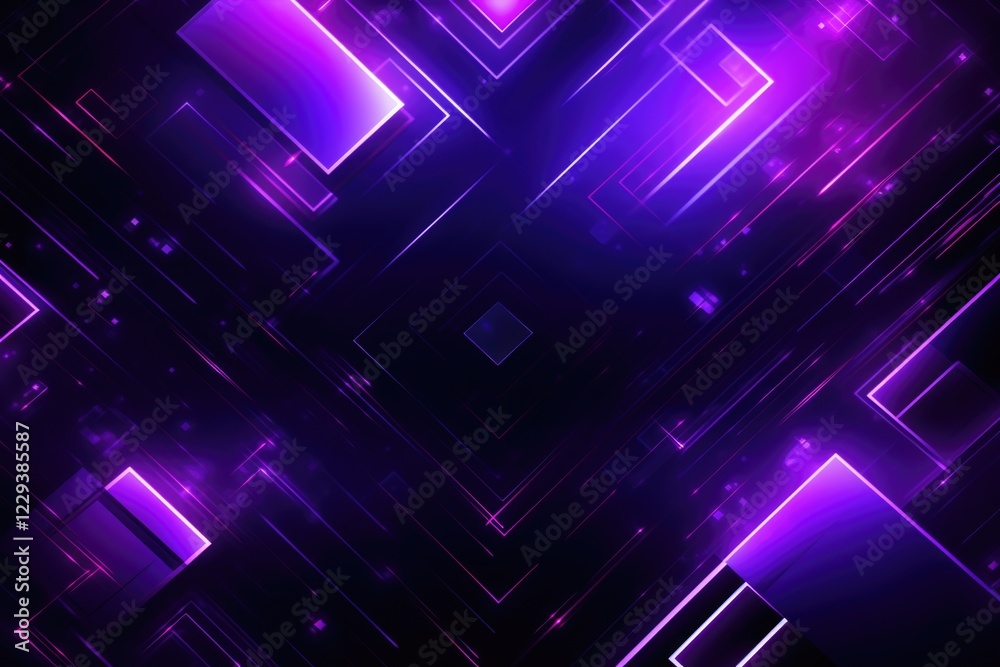 Purple background in concept of futuristic flat geometric Purple background in concept of futuristic flat geometric