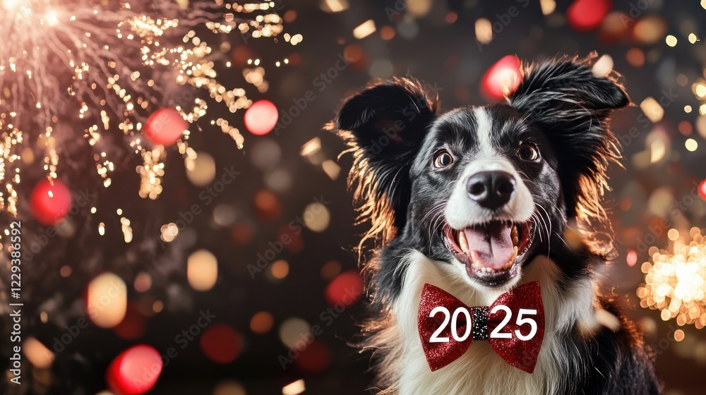 Joyful Border Collie Dog in Joyful Border Collie Dog in