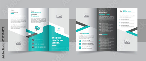Professional medical healthcare trifold brochure design or Hospital trifold brochure layout