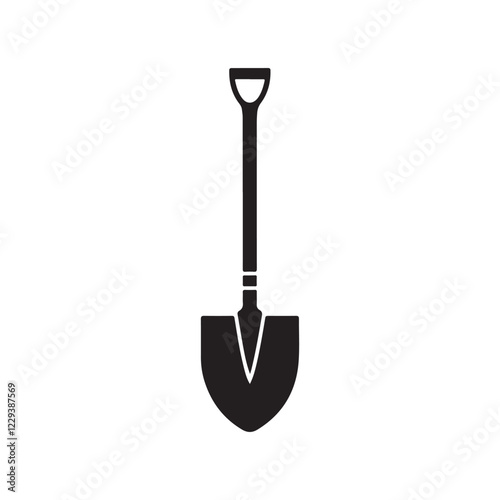 Shovel Icon, Garden Shovel icon, Hand garden shovels icon. Outline hand garden shovels vector icon, Shovel icons flat. Digging with garden shovel vector icons